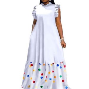 Eleganckie afrykańskie sukienki dla kobiet Dashiki Autumn Spring Maxi Sukienka Panie Tradycyjne afrykańskie odzież 240508
