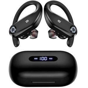 Cep Telefonu Kulaklıklar Kablosuz Kulaklıklar Bluetooth V50 Kulaklıklar Çift Ünite 4 Hoparlör Müzik Kulaklıkları Spor Kulaklıkları Led Güç Ekranı Yüksek tanımlama çağrısı J24050