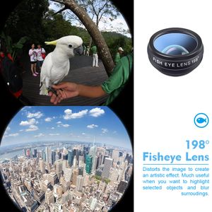 Fonksiyonel Filtre Balık Göz Kamerası Geniş Açılı Makro Aralık Polarizasyon 10 Arada 1 Telefon Lens Kiti Kaleidoskop Evrensel Telefon Lensleri