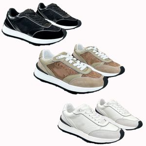 Brand Designer de luxo Sapatos esportivos casuais masculinos, camurça de retalhos de couro para bezerro, sapatos leves de férias de festa de viagem leves