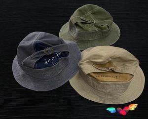 Берец Canvas Kapital Bucket Hats Мужчины Женщины высококачественные твердые винтажные крышки верхняя логотип.