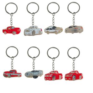 Keychains Lanyards Fluorescent Cars 19 Keychain Keyring For Backpack Car Charms Pendants Accessories Kids Birthday Party Favors Keyrin Otuyc