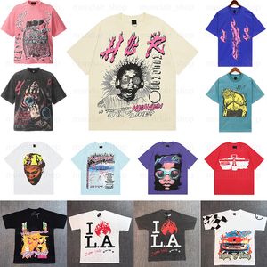 Mens shirt designer t shirt graphic tee Y2K Hipster Washed Fabric Street Graffiti Lettering Foil Print Vintage Coloeful Loose Fitting Hip hop...