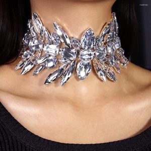 Ketten Vintage Geometrische Halskette Halskette Kristallkragen Hochzeitsgeschenke Fashion Statement Accessoires für Frauen Schmuck 2024 Dekor