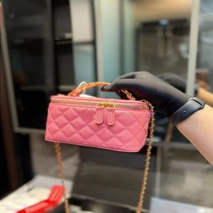 bag Vanity Designer Fashion Classic With handle hollow Luxury Bag Metal Bags wholesale Chain Mirror colour Quilted GHW Cosmetic Case Sh Xiqf