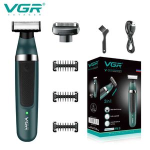 Электрические бритвы VGR BEARD RAZOR Professional Hairs Удаление волос беспроводной триммер для бороды.