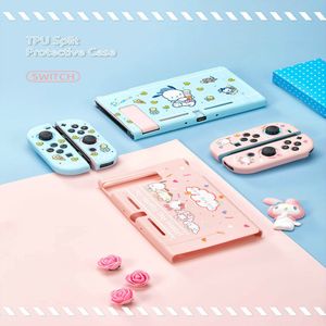 För Nintend Switch Case Cute Cartoon Full Cover Shell Joy-Con Controller Shell Hard TPU Cover Box för Nintend Switch Accessories 210317 211i