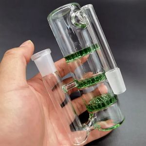 Glass Ash Catcher Smoking Bong Hookahs Accessories 3 Layers Perc Honeycomb Reclaim Catchers 14mm Joint Male Female 90degrees Ashcatcher Dab Oil Rig Water Pipes