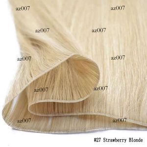 New Products PU Wefts 100% Natural Human Bundles Straight Invisible Light weight Hair Extensions For Women 50G/piece 100G/lot Double Drawn Hairpiece Original edition