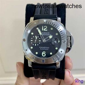 Leisure Wrist Watch Panerai Steel Ceramic Titanium Metal Automatic Mechanical Men's Watch Submersible Series PAM01024 Diameter 44mm