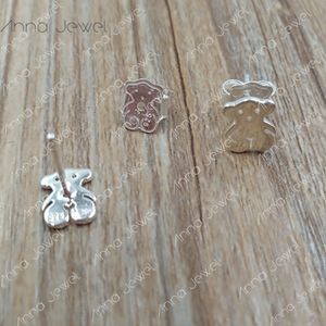 Bear smycken tillverkningssatser 925 sterling silver örhängen för kvinnliga turer mode charms kvinnliga studs set tonårsflicka bröllop fest Europe St 275l