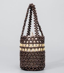 Crystal Bag Vintage Acrylic Beaded Woven Handbags Women New Fashion Simple Handmade Amber Small Women's Bags For Girls Party Cluth Bags