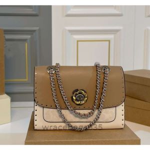 Classic Rivet with Pattern Small Square Camellia Shoulder Crossbody Chain 50% Off Store Online 2024