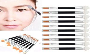 Ganzer Verkauf neuer Make -up -Pincel Maquiagem Double Lid Shadow Eyeliner Pinselschwamm Applikator Tool Ampwhoes2307885