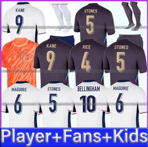 24 25 Englands Football Shirt Bellingham Rashford Kane 2024 Soccer Jersey National Team Home White Away Men Kid Kit Women Saka Rice Foden 16-4xl