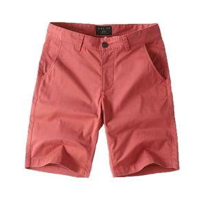 Męskie Summer Summer Five Quarter Pants Pure Bawełniany stały kolor cienki połowa krojona prosta rurka