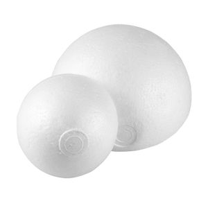 10 15 cm de modelagem branca meio poliestireno isofóato esferas de esferas de bola para artesanato diy suprimentos de meia espuma de bola de espuma decoração de festa 346q
