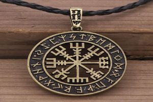 Viking pirate compass Necklace Rune alloy men039s popular jewelry1966688