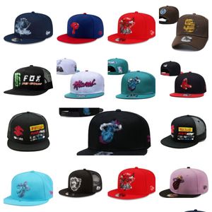 Snapbacks Męskie czapki do koszykówki wszystkie logo zespołu projektant Regulowany zamontowany wiadra haft haftowe bawełniane czapki na zewnątrz Sport Hip HO OT1NR