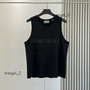 ESS Vest Designer T Shirt EssentialsClothing Mens Tank Top Essentials -shirt Trend Brand Lettering Cotton Lady Sports Casual Loose High Street Sleeveless Vest 210