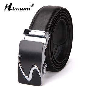 HIMUNU Fashion enuine Leather Man Belt High Quality Belts Men Automatic Buckle Business jeans Mens belt 235b