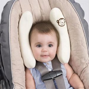 Peças de carrinho de carrinho Banana Car Seat Head Protector Pillow Baby Sleeping Sleeping Support Flower Flower