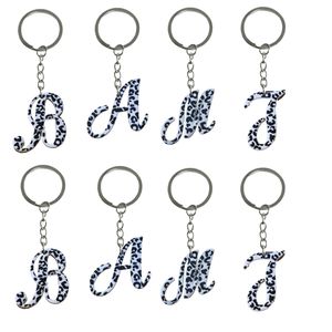 Keychains Lanyards Zebra Stora bokstäver Keychain Taggar Goodie Bag Stopper Julklappar och semester Charms nyckelkedjegåva för fan Otpy4