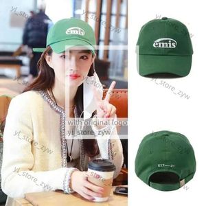 2024 EMIS STAR Baseball Cap Diva Baseball Cap Diva Cap Green Cap Hat Protection Protection Male Soft Top casual Chapéus ajustáveis