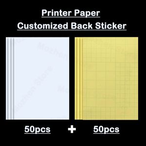 50st Camera Printing Paper Films Universal Diy Back Cover Protector Film Cut Machine Mobiltelefon Back Protective Film 240514