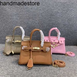 Platinum Bag Essence Handtasche Wohlbefinden Frauenbeutel Sommer vielseitige obere Schicht Togo Cowhide Handheld eine Schulter Mini Handgefertigte echte Leder