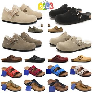 Top 2024 Designer Berkinstock Flop Leather Slides Buckle Women Mens Sandals Platform Bostons Clogs Flip Trainers Outdoor Arizonas Loafers Shoes