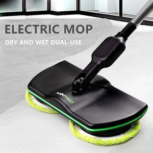 MOPS Golvrengöring Elektrisk laddningsbar trådlös roterande automatisk moppningsmaskin Clean Wax 2 i 1 240508