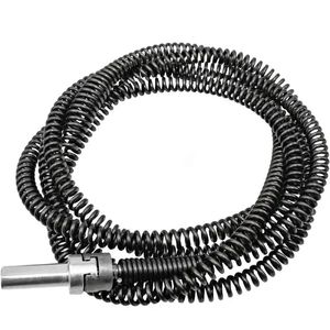 Dräneringstopp Borttagningsverktyg 1m Auger Cleaning Cable med borranslutning Flexibel ormtråd för köksvask Badrum Toalett 240508