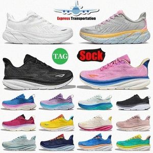 sneakers clifton 9 bondi 8 running shoes mens womens Black Triple White Harbor Shifting Sand Sweet Lilacs99g#