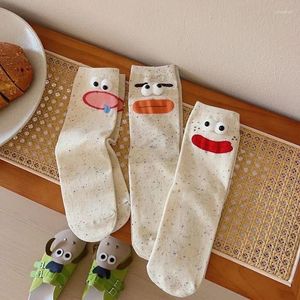 Women Socken Baumwoll Neuheit Geschenk One Size Fit Funny Happy Crew