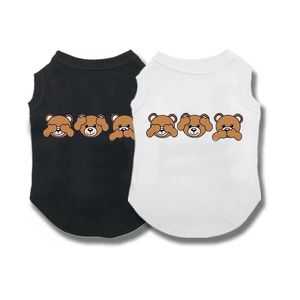 Vår sommar bomullsväst för katt chihuahua fransk bulldogskläder XS-4XL PC1145 240429