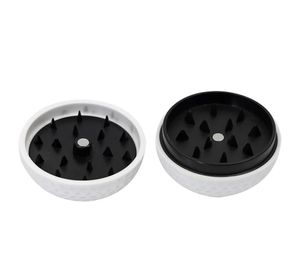 43 mm de bola de golfe branca acrílico fumegante trituradores de ervas de 17 polegadas Mini Grinder de fumaça de fumaça de tabaco Factory Whole9706196