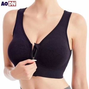 Bras Front Sports Sports Bra z amortyzacją dla damskiej bielizny oddychają bez stalowych pierścieni joga i fitness Bralettel2405