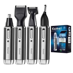 Clippers Trimmers Kemei laddningsbara elektriska allt i en hårtrimmer för män Grooming Kit Beard Trimer Ansikte Eyebrow Trimmer Nose Ear Shaver T240507