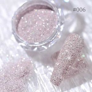 Gel gel di chiodo diamante polvere arcobaleno colore arcobaleno lucido glitter pigmento pigmento olografico per micro perforazione decorazione di manicure q240507