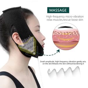 USB Electric V Face Slimming Vibrating Massager Double Chin Reducer Cheek Lift Up Belt Shaping Mask 240430