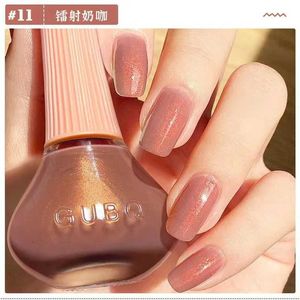 Nail Gel 12ml Polish Oil-based No-bake Quick Dry Non-tear Small Glitter Transparent Red Blue Green Nude 45 Colors Q240507
