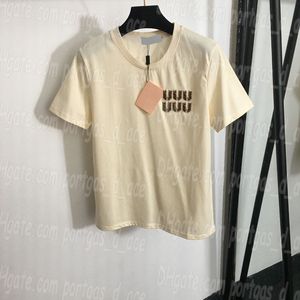 レター女性ティーデザイナーTシャツラグジュアリー半袖シャツ夏のカジュアルデイリーブラウストップス