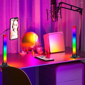 Bordslampor Heminredning Dynamisk RGB LED -ljusfält med fjärrkontroll för spel -TV Backlight PC Room Monitor Desk USB Powered Ambient Energy