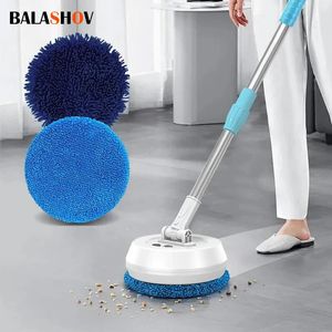 Drahtloser elektrischer Spin -Mop -Reiniger Automatisch 2 in 1 nasse trockene Heim -Auto -Glasdecke Deckentür Fenstern Bodenwäsche 240508