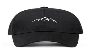 Вышивка горных хребтов мужские женские бейсбольные шапки регулируют шляпы моды папа шляпы Bone Garros Drop3711830