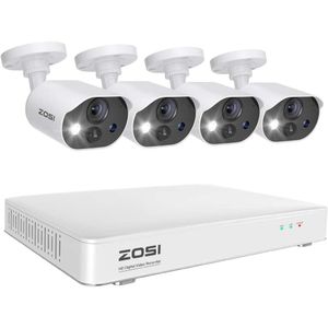 C303 Spotlight Home Security Camera System с DVR Audio8CH 3K Lite с 1 ТБ SSD Hard Drive4pcs H26510 80Poutdoor CCTV CAMERASNITE VisionPerson