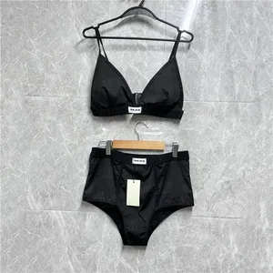 Märken kvinnor bikini designer badkläder behåar underkläder set yogakläder höga midjeshorts elastiska webbing baddräkt