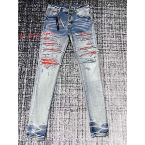 Amrir Jeans Paris Amrir Jeans Hosen Purpur Jeans Designer Jeans für Herren Männer Jeans Designer Jeans Herren Hochqualität 24 neue Stil Schwarze Nahe neue 8344