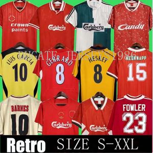 Fowler 93 95 Retro Gerrard 04 05 14 15 Fußballtrikot